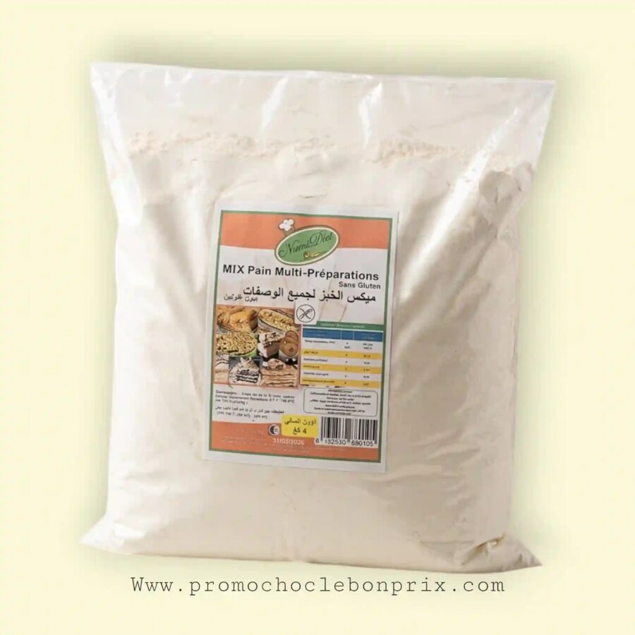 2023/08/1000209089.jpg NUMIDIET FARINE MIX 4KG PAINS MULTI PRÉPARATION – Image 1