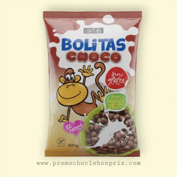 CERIDES CEREAL BOLITAS CHOCO SANS GLUTEN 500G