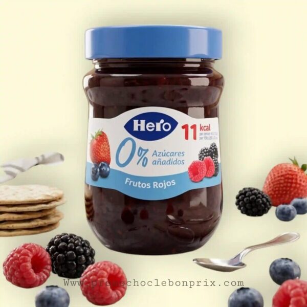 HERO CONFITURE SANS SUCRE FRUIT ROUGE