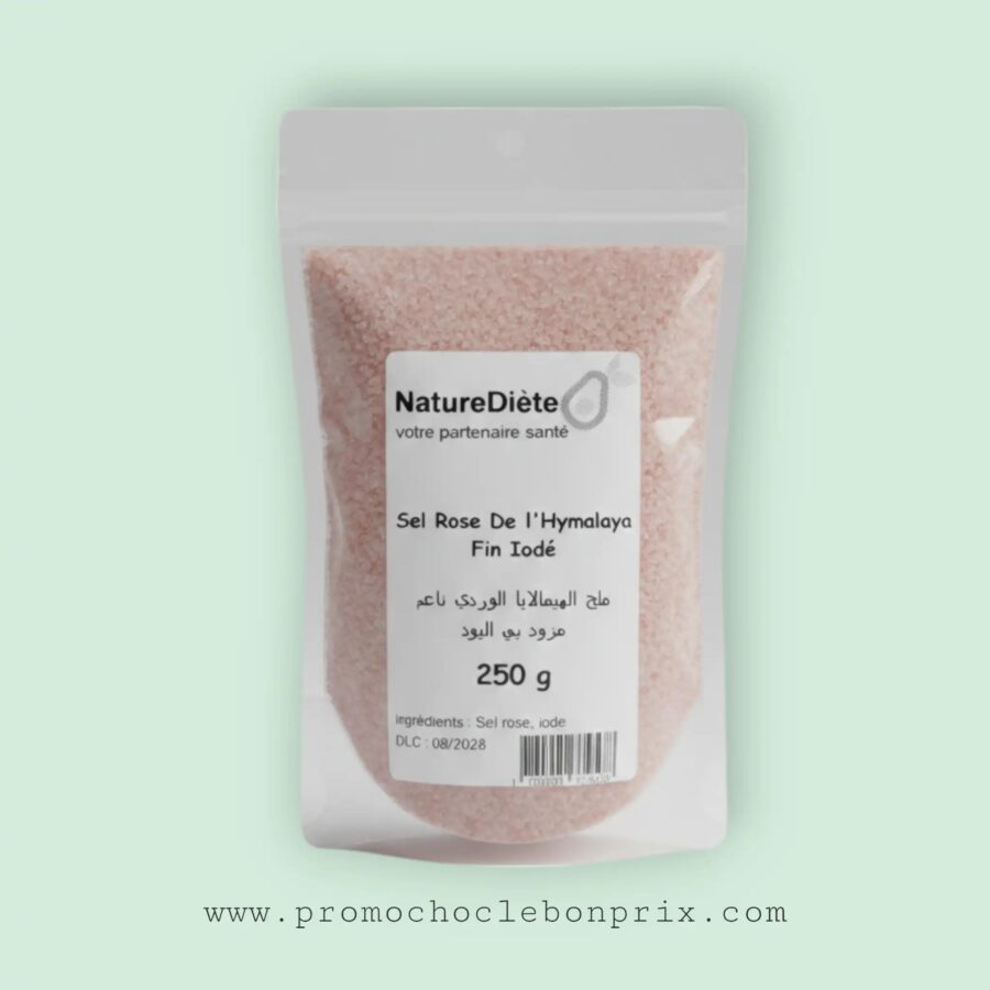 2024/08/1000179189.jpg NATUREDIETE SEL ROSE HIMALAYA 250G FIN IODE – Image 1