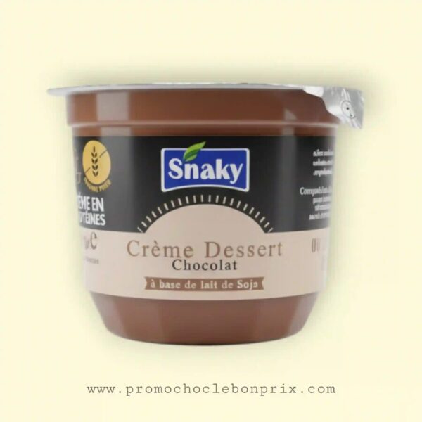 SNAKY CREME DESSERT SANS GLUTEN BASE LAIT SOJA