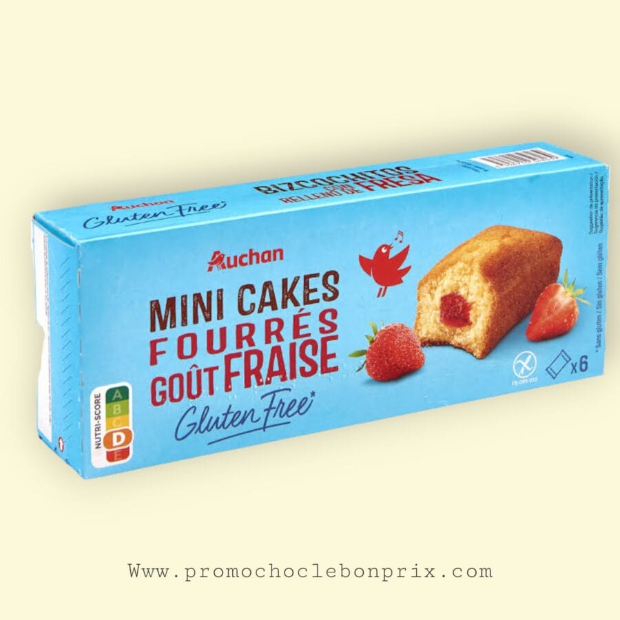 1000000472.jpg AUCHAN CAKE FOURRÉ FRAISE 🍓 – Image 1