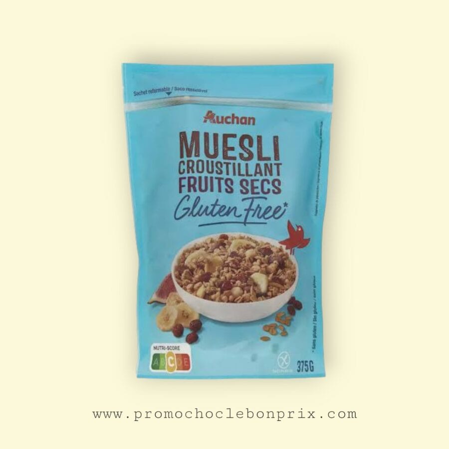 1000003379.jpg AUCHAN MUESLI CROUSTILLANT FRUITS SECS – Image 1