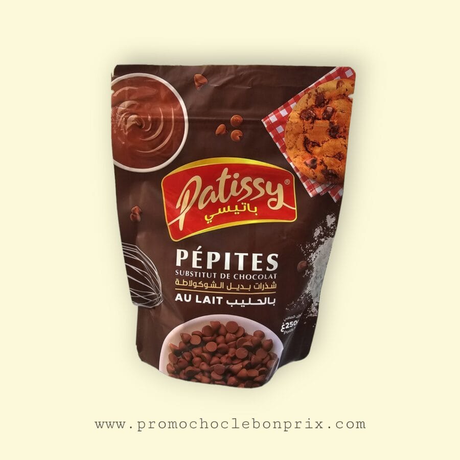 1000012160.jpg PATISSY PÉPITES CHOCOLAT AU LAIT 250G – Image 1