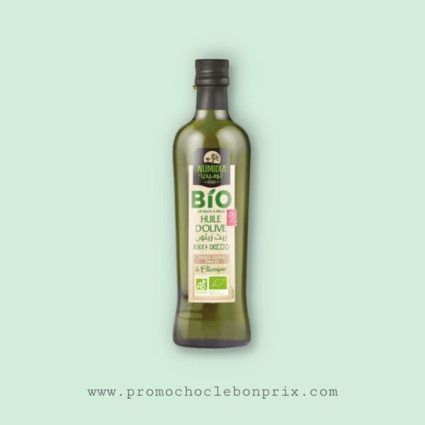 NUMIDIA HUILE DOLIVE 75CL BIO EXTRA VIERGE CLASSIQUE