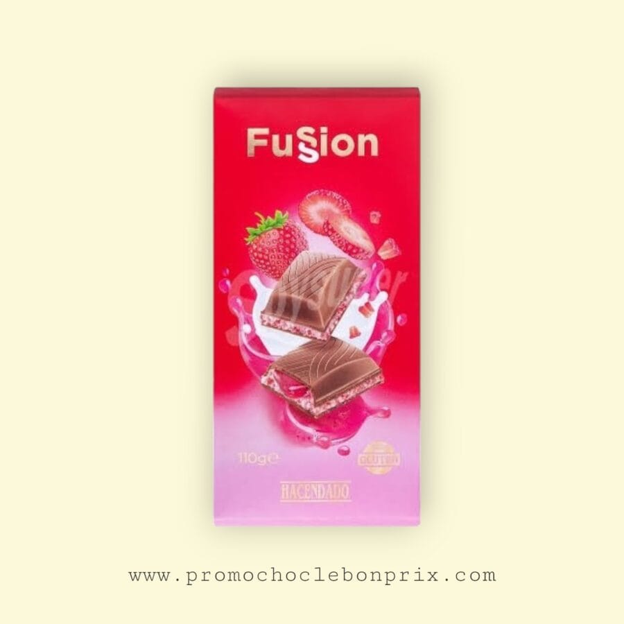 1000017011.jpg HACENDADO FUSION CHOCOLAT FRAISE ???? 110G – Image 1