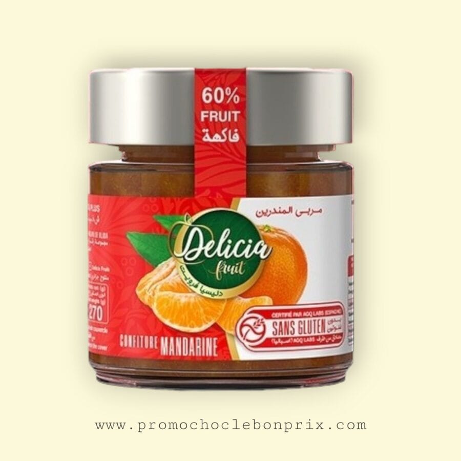 DELICIA CONFITURE SANS GLUTEN MANDARINE