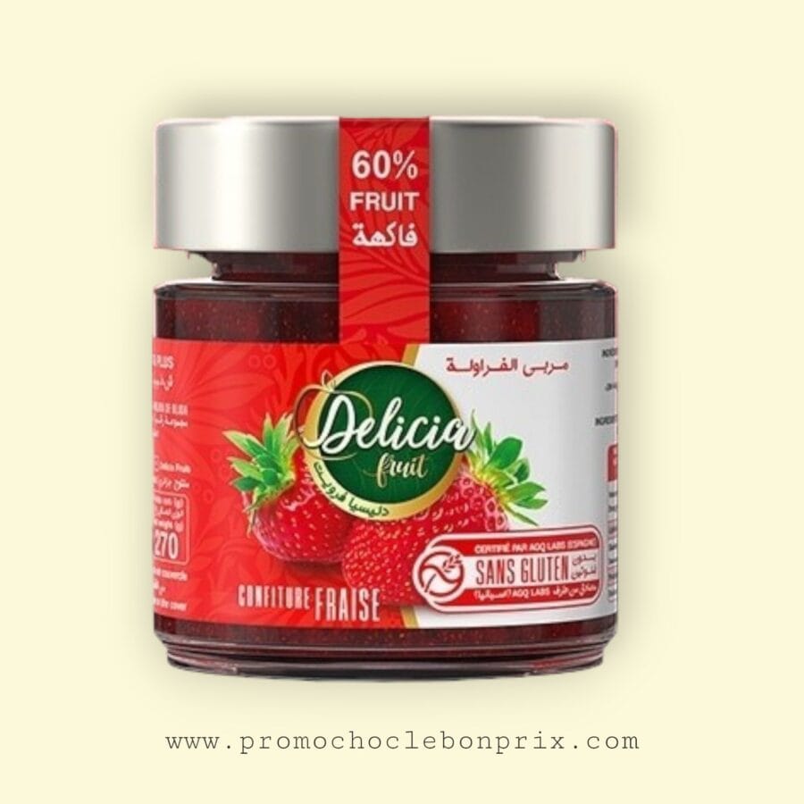 DELICIA CONFITURE SANS GLUTEN FRAISE