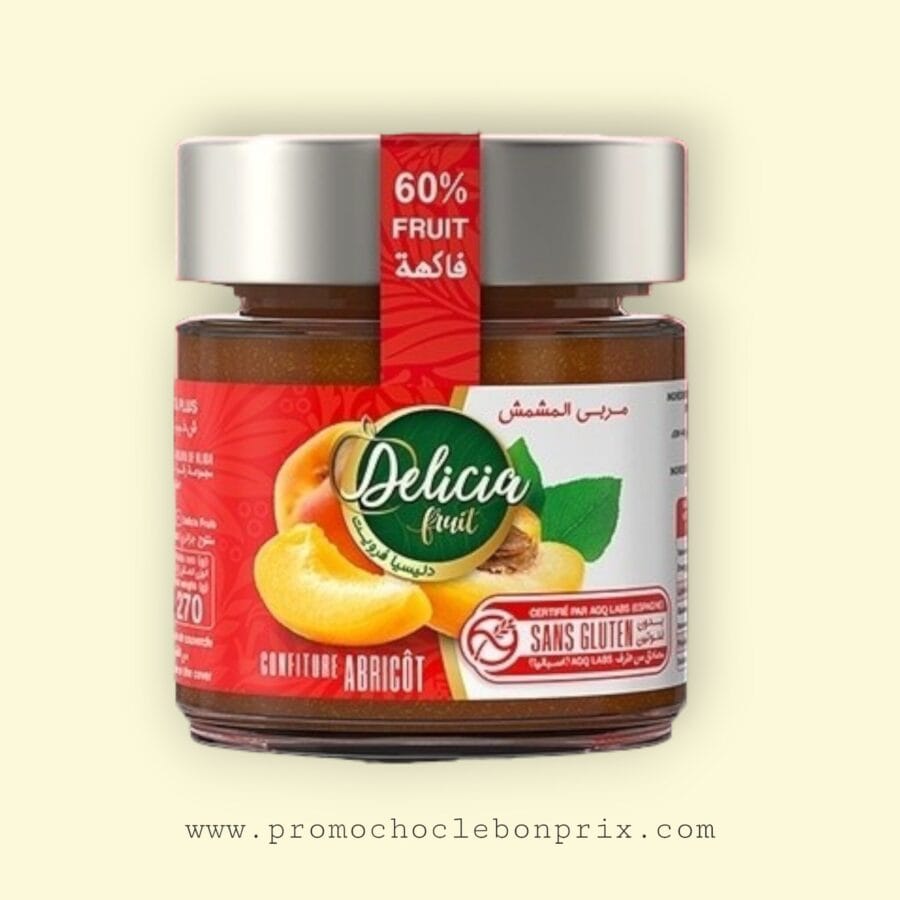 DELICIA CONFITURE SANS GLUTEN ABRICOT