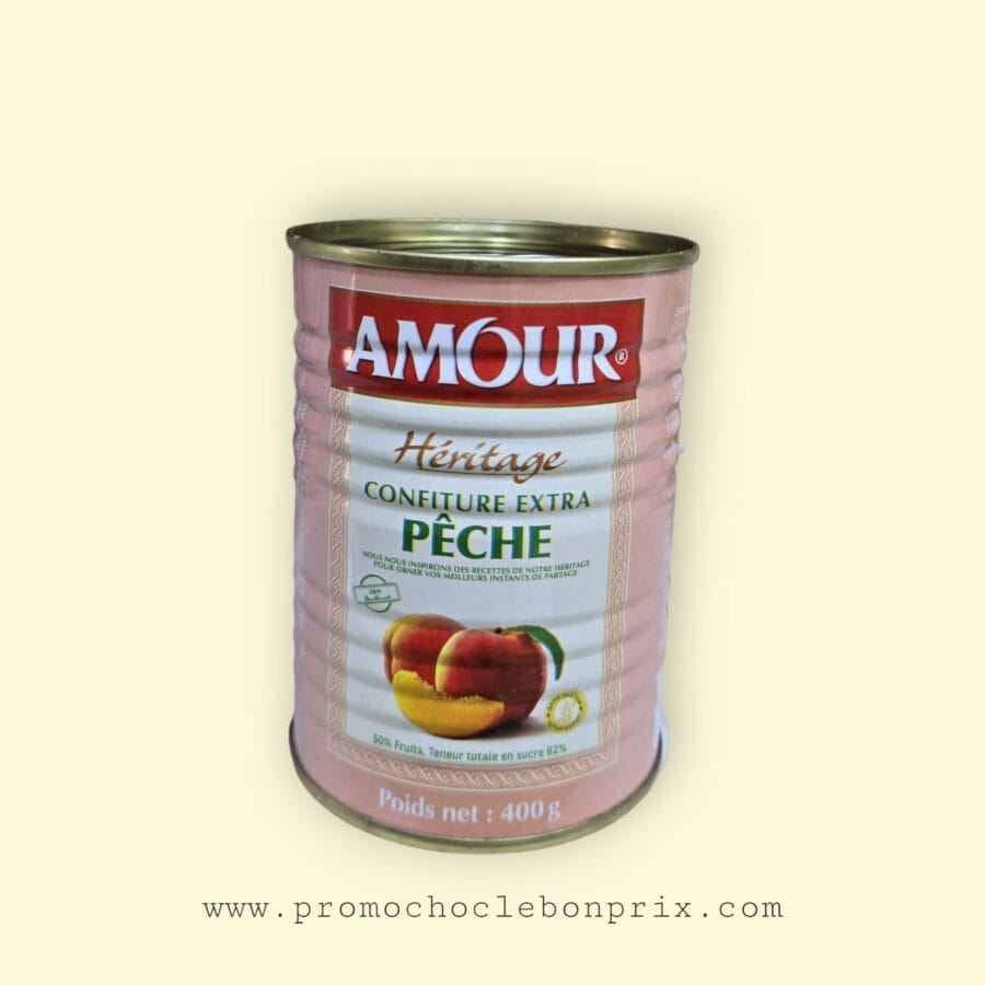 1000025770 AMOUR CONFITURE 400G PECHE – Image 1