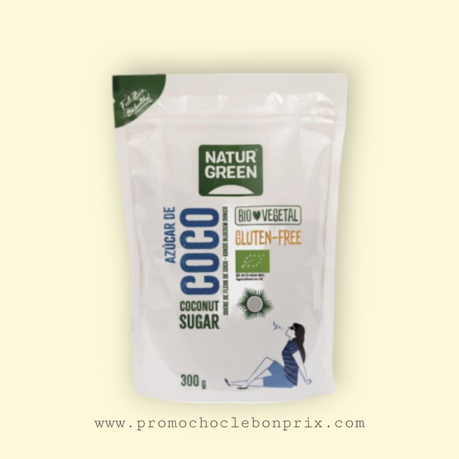 1000028863 NATUR GREEN SUCRE DE COCO 300G – Image 1