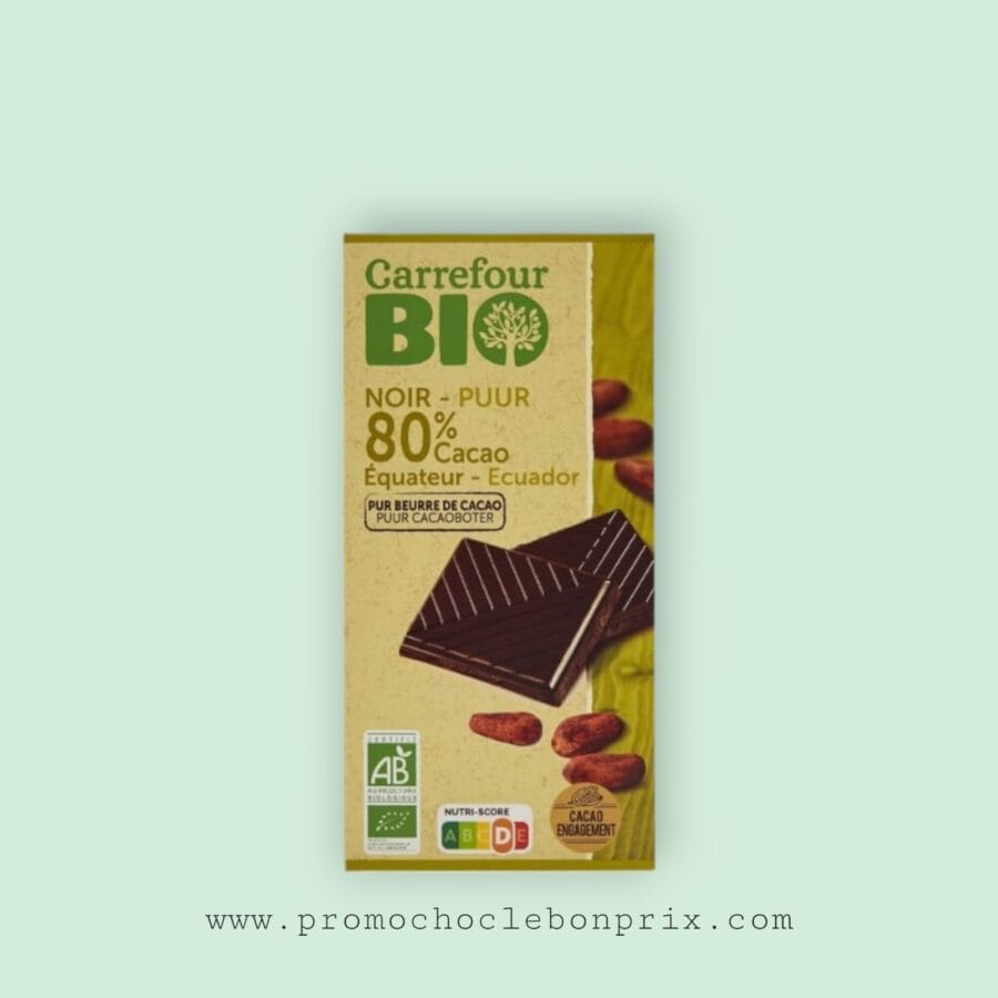 1000028870 CARREFOUR BIO CHOCOLAT 80% – Image 1