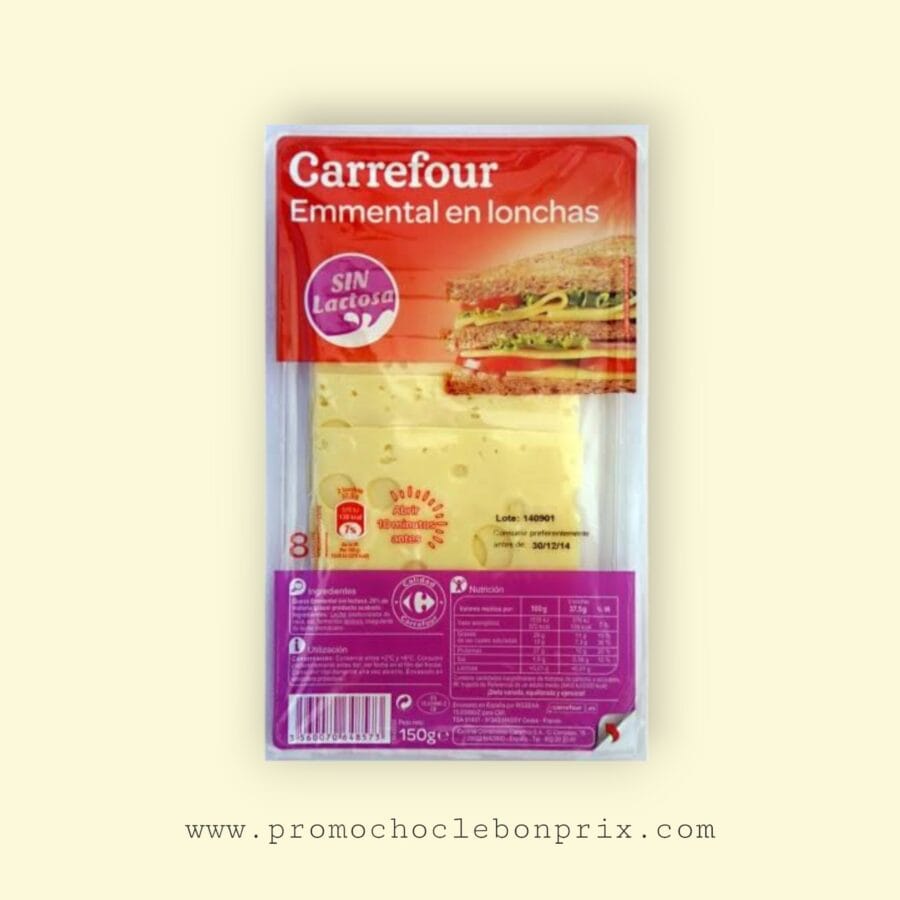 1000028873 CARREFOUR EMMENTAL SANS GLUTEN SLICE – Image 1