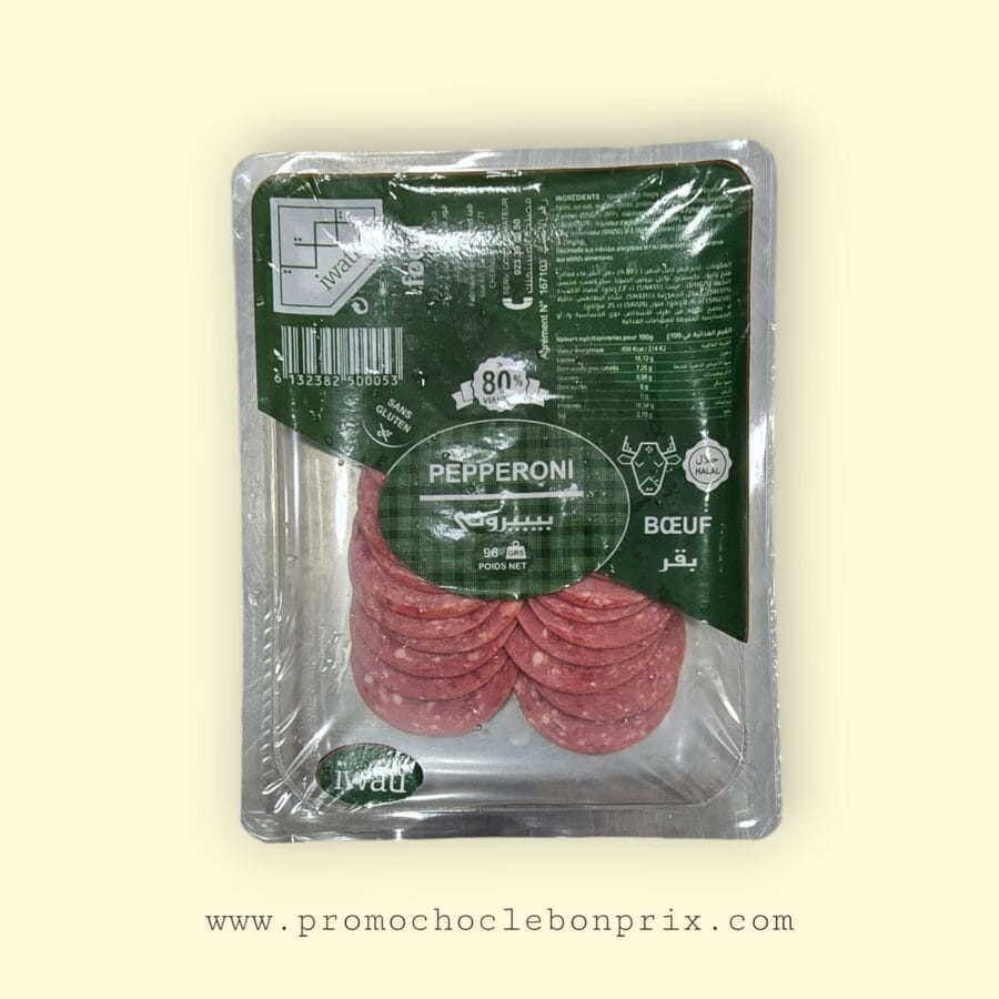 1000037918 IWATI CHARCUTERIE BARQUETTE 96G PEPPERONI – Image 1