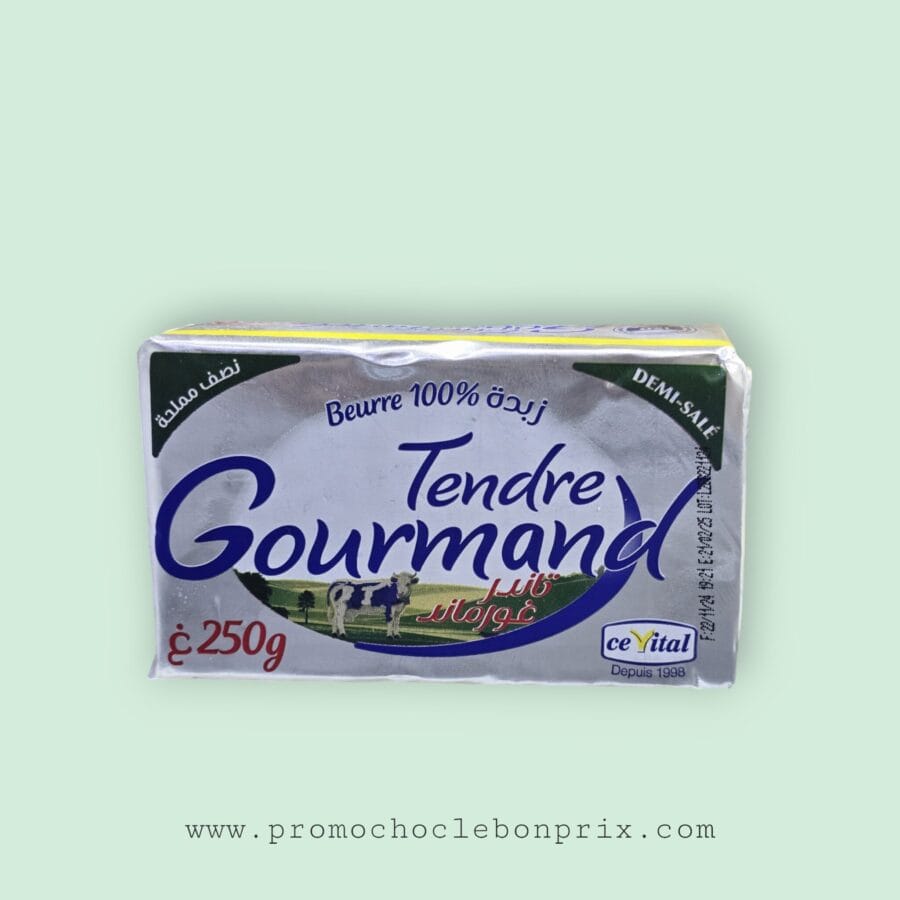 1000042964 TENDRE COURMAND BEURRE 100% 250G DEMI-SEL – Image 1