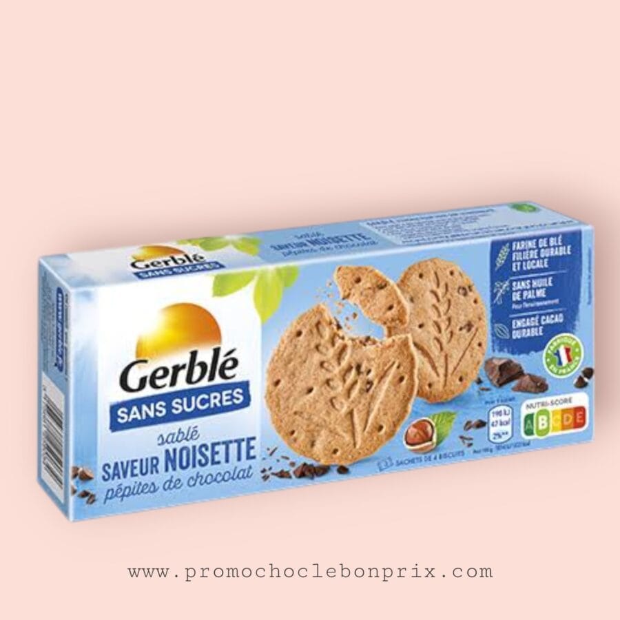 1000044231.png GERBLÉ SANS SUCRE SABLE NOISETTES PÉPITES CHOCOLAT – Image 1