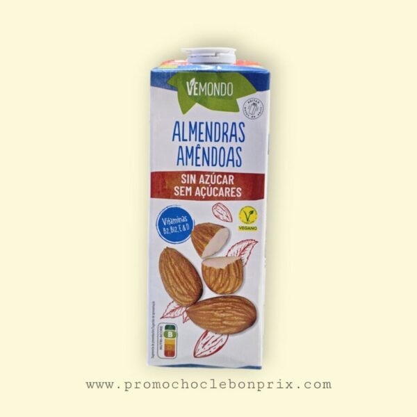 VEMONDO LAIT D'AMANDE SANS SUCRE 1L