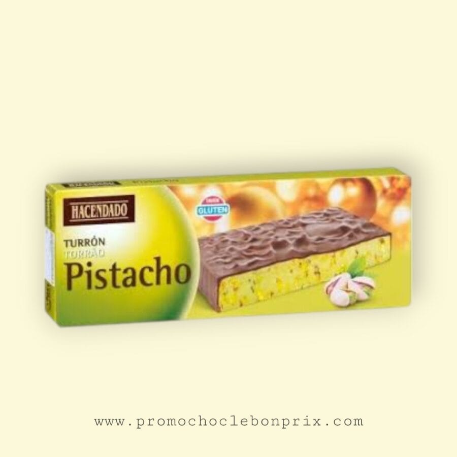 1000046751.png HACENDADO TURRON NOUGAT PISTACHO 150G NOUGAT – Image 1
