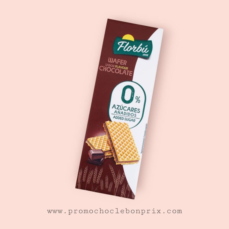 1000048324.png FLORBU GAUFRETTE SANS SUCRE CHOCOLAT 150G – Image 1