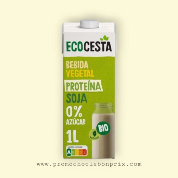 ECOCESTA LAIT SOJA 1L SANS SUCRE SANS GLUTEN SANS LACTOSE