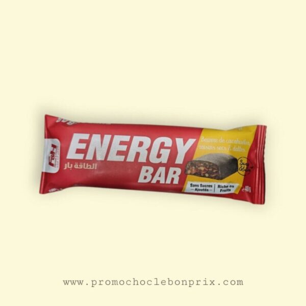 F&H BAR ENERGY 40G CACAHUÈTE RAISIN SECS DATTES