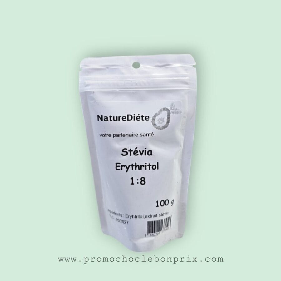 NATUREDIETE STEVIA ERITRITOL 100G 1X8