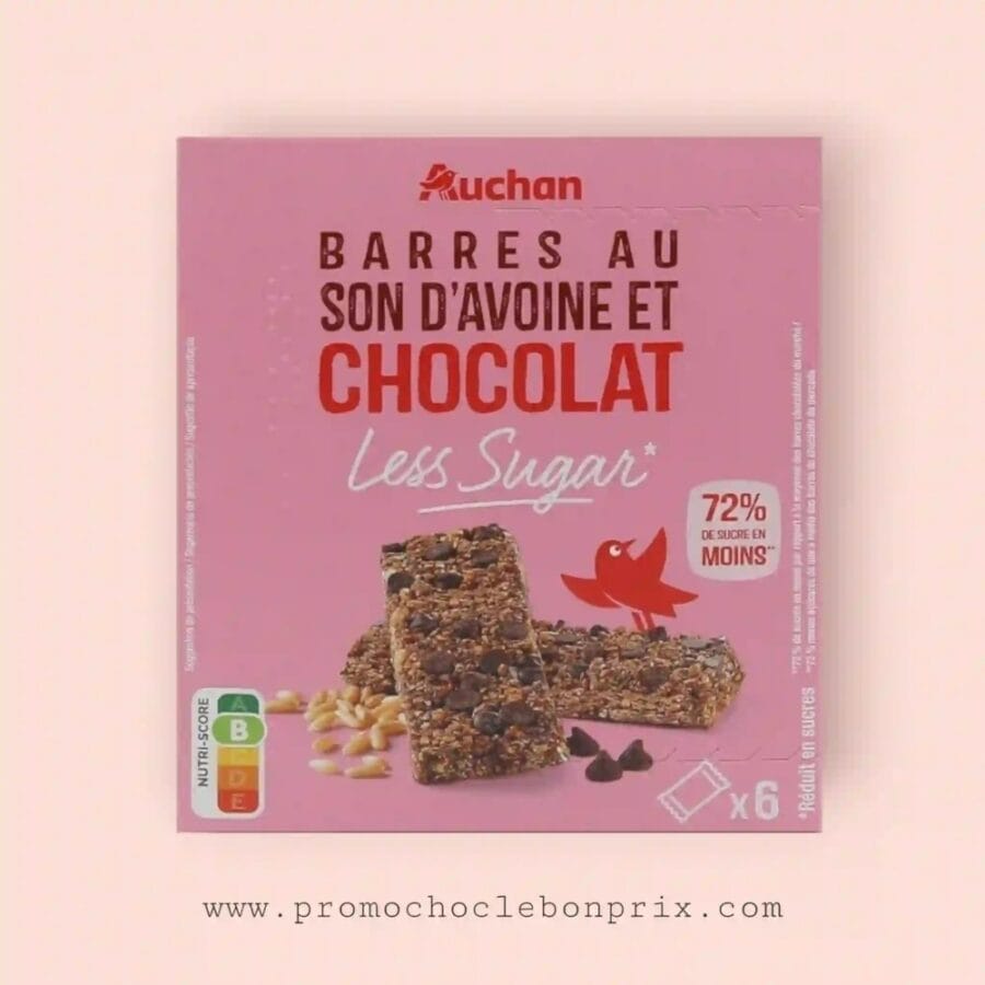 2025/04/1000073933.jpg AUCHAN BARRE AU SON D'AVOINE CHOCOLAT – Image 1