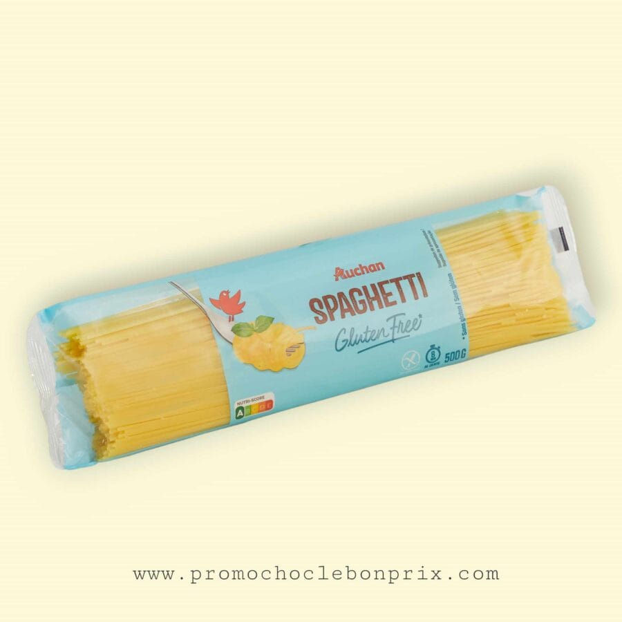 415966594_422507470205689_765133601337523944_n AUCHAN SPAGHETTI SANS GLUTEN 500G – Image 1