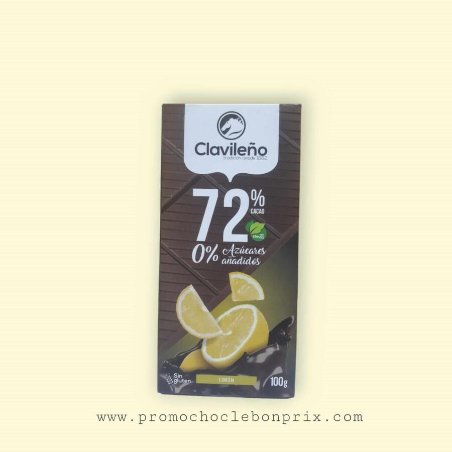 CLAVILENO CHOCOLAT NOIR 72% CITRON