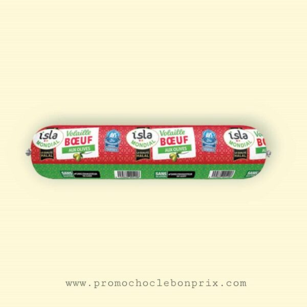 ISLA MONDIAL CHARCUTERIE 430G VOLAILLE BŒUF AUX OLIVE