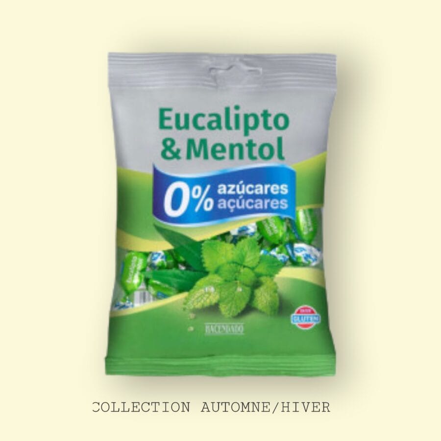 91571.jpg HACENDADO BONBON ZERO SUCRE SANS GLUTEN EUCALYPTUS MENTHE – Image 1