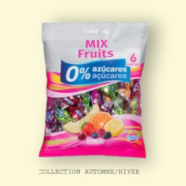 HACENDADO BONBON ZERO SUCRE SANS GLUTEN  6 SABOR