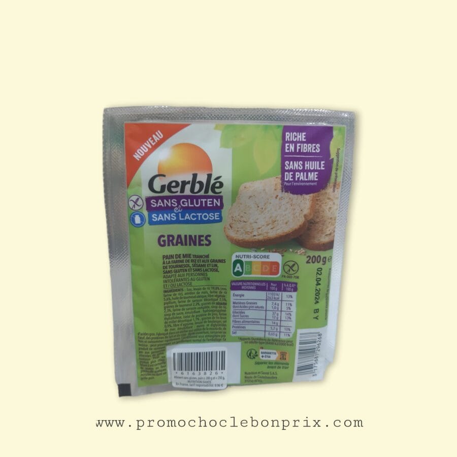 GERBLE PAINS GRAINES 200G