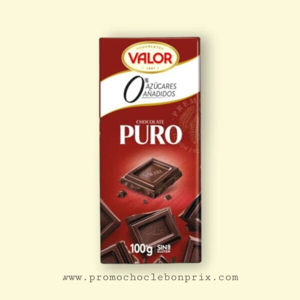 VALOR CHOCOLAT NOIR 100G PURO