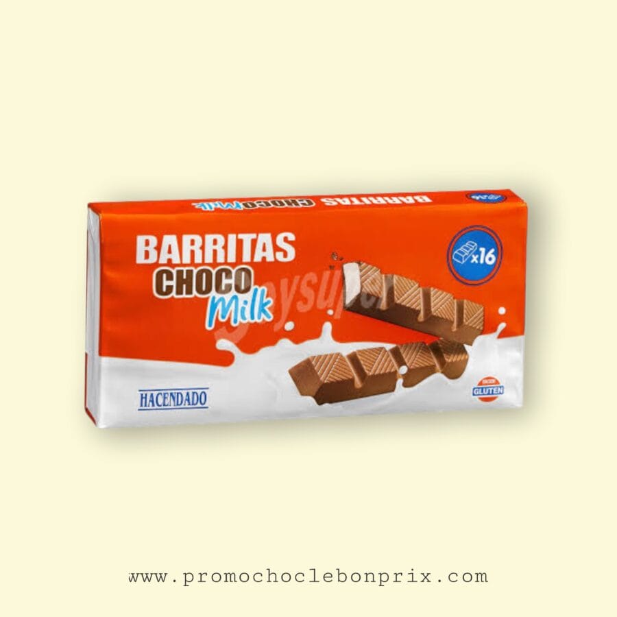 97911.jpg HACENDADO BARRITAS CHOCOLAT BARRE T16 – Image 1