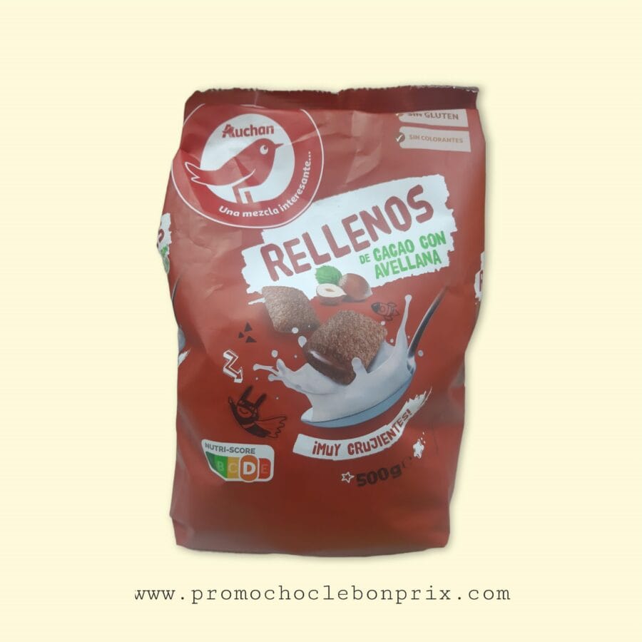 PhotoRoom-20231217_123326.png AUCHAN CEREAL SANS GLUTEN RELLENOS CACAO NOISETTE – Image 1