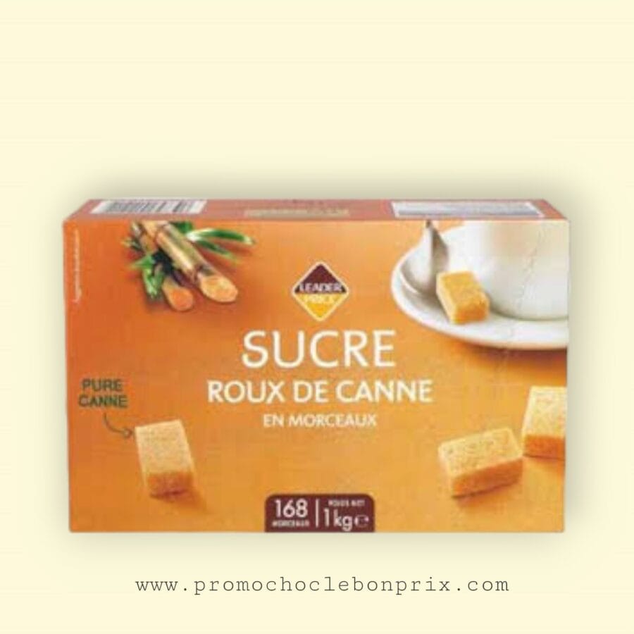 PhotoRoom-20231225_232702.png LEADERPRICE SUCRE DE CANNE 1KG – Image 1
