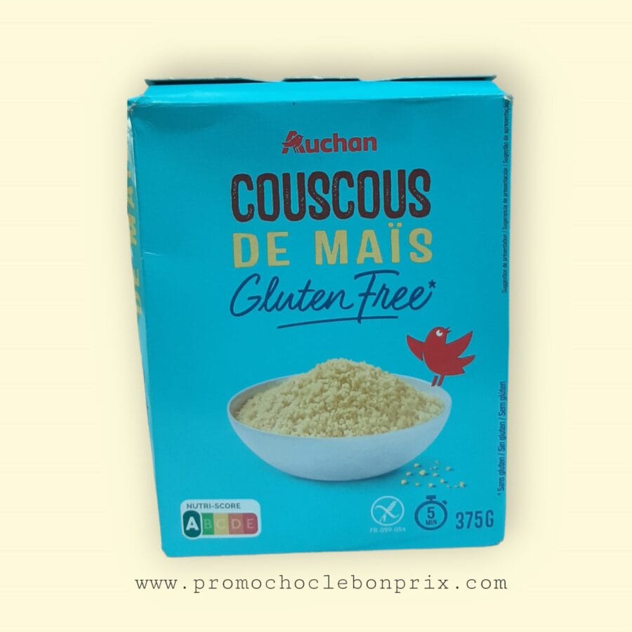 PhotoRoom-20240325_150550 AUCHAN COUSCOUS DR MAIS 375G. – Image 1