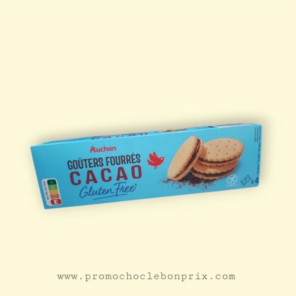 AUCHAN GOÛTERS FOURRES CACAO