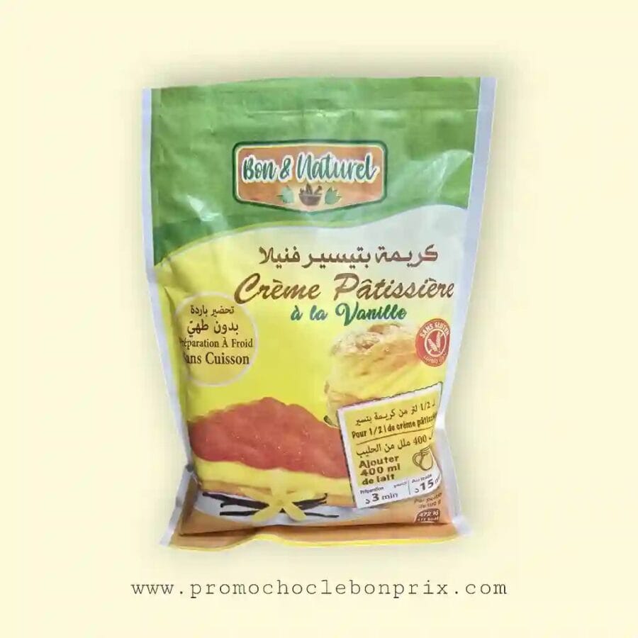 BON&NATUREL CRÈME PÂTISSERIE SANS GLUTEN VANILLE