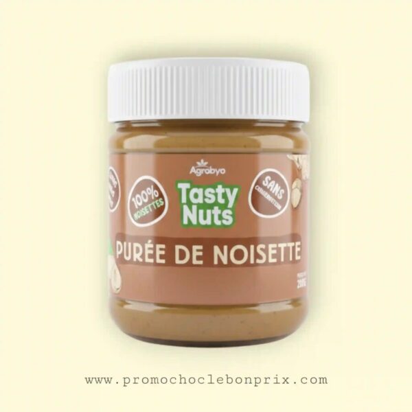 TASTY NUTS BEURRE DE NOISETTES 200G SANS SUCRE SANS GLUTEN
