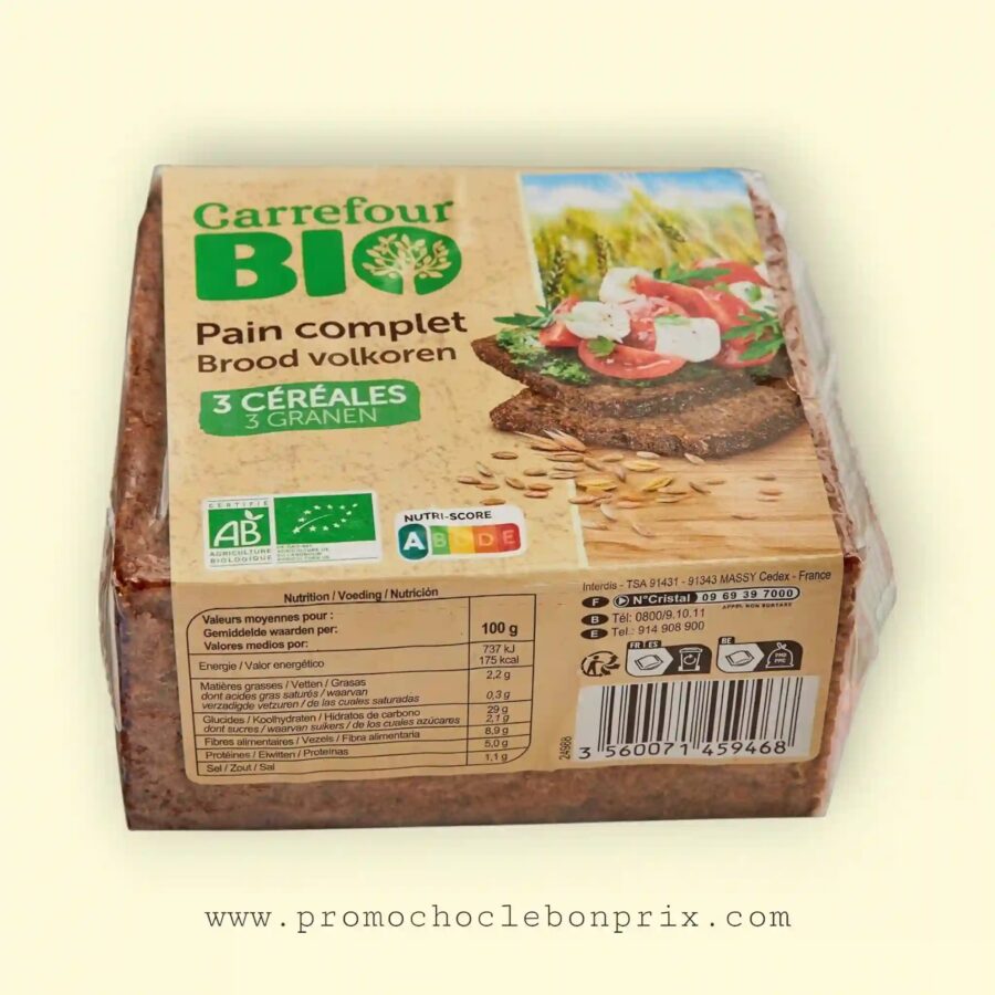 2025/10/1000129451.jpg CARREFOUR BIO PAINS COMPLET 3 GRAINES – Image 1