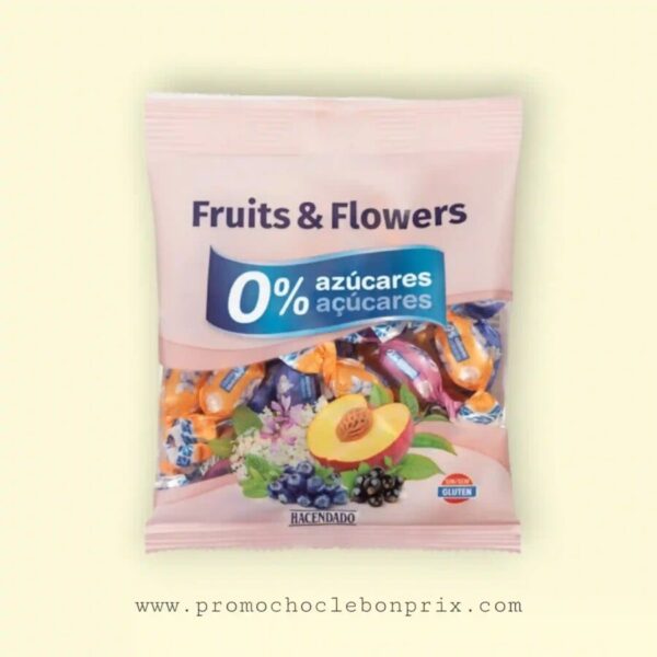 HACENDADO BONBON FRUITS FLOWERS SANS SUCRE SANS GLUTEN