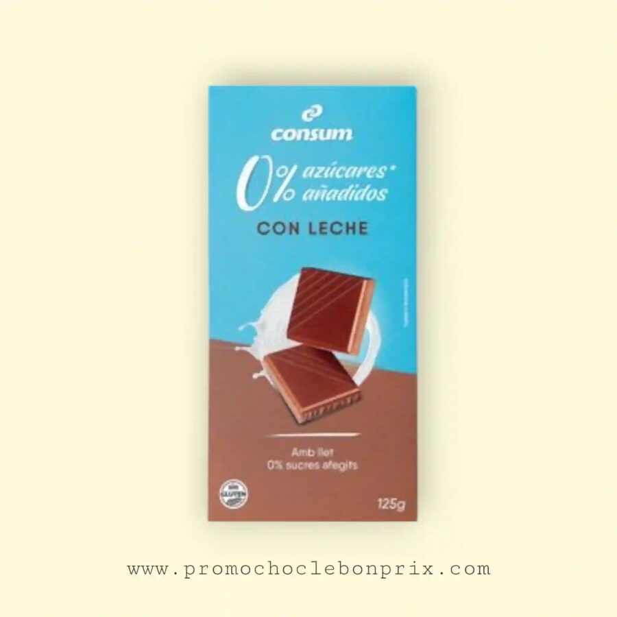 2025/11/1000141025.jpg CONSUM CHOCOLAT 125G AU LAIT SANS SUCRE – Image 1