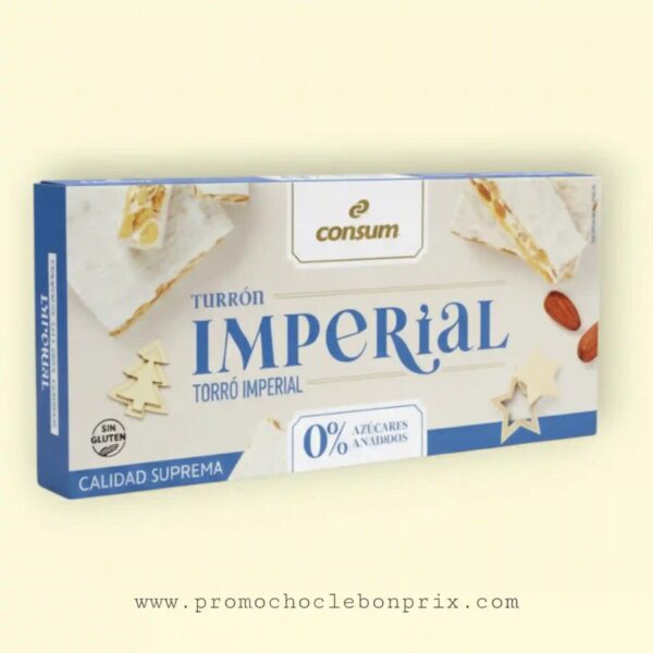 CONSUM TURRON IMPÉRIAL SANS GLUTEN SANS SUCRE NOUGAT