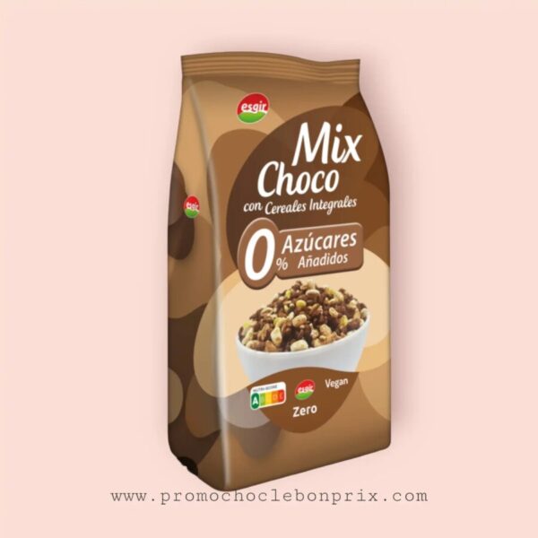ESGIR CEREAL MIX CHOCO SANS SUCRE CONTIEN DU GLUTEN