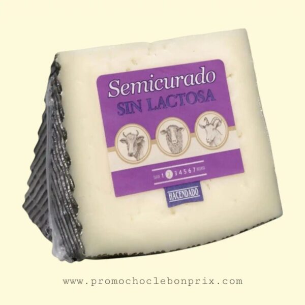 HACENDADO SEMICURADO FROMAGE SANS LACTOSE