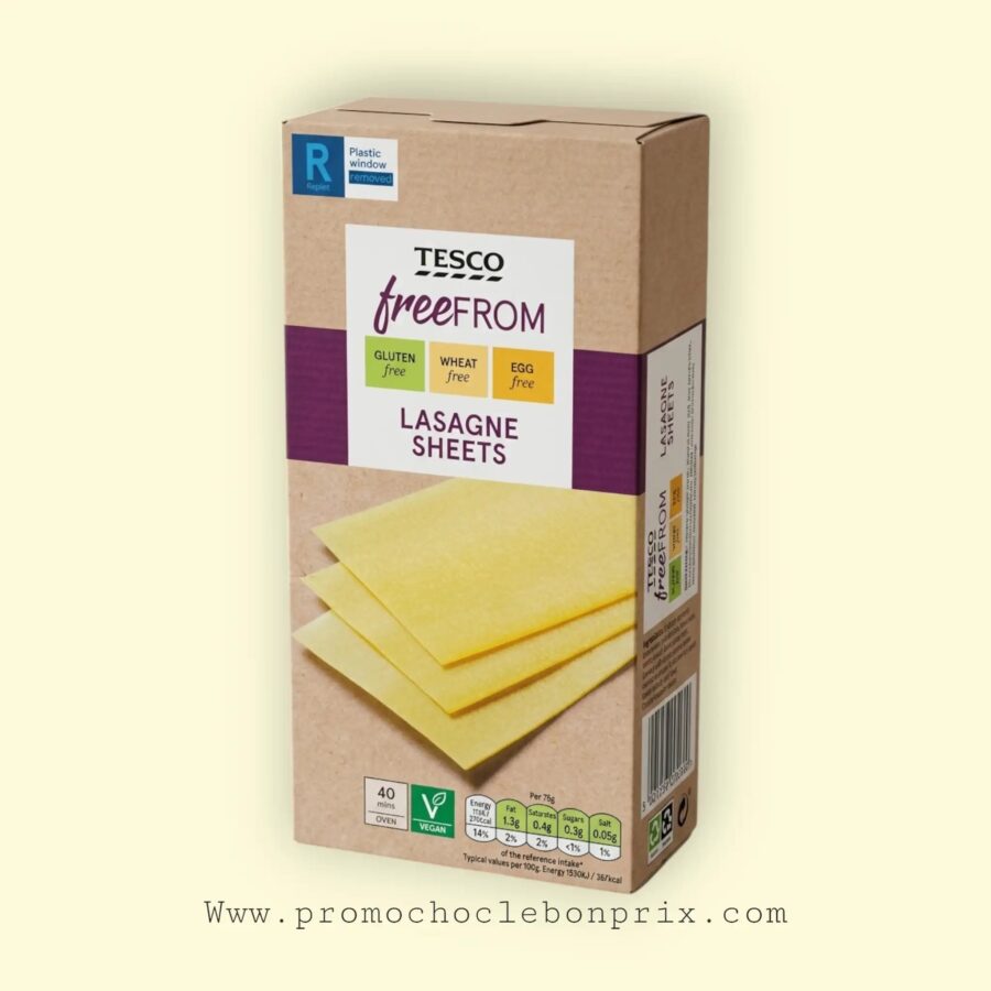 2026/03/1000186864.jpg TESCO FREEFROM LASAGNE 250G – Image 1