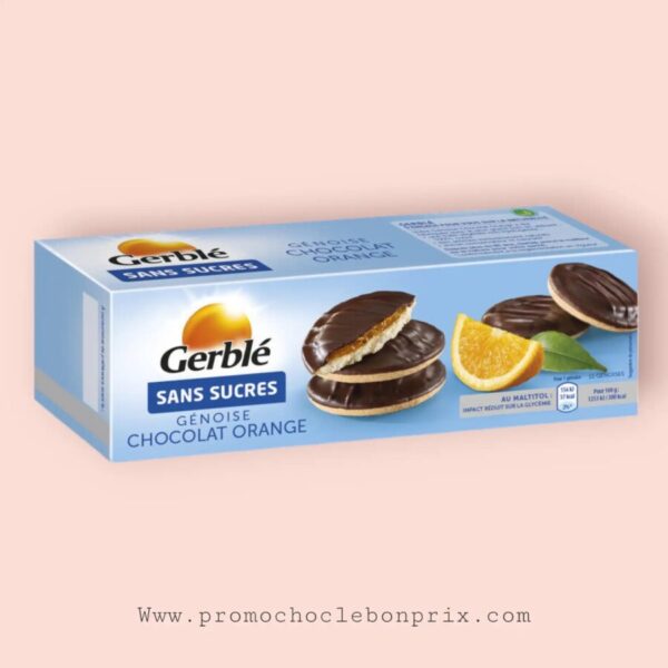 GERBLE SANS SUCRE CHOCOLAT ORANGE 140G.