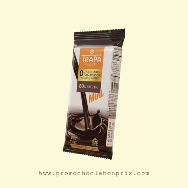 TRAPA CHOCOLAT MINI NOIR 80%
